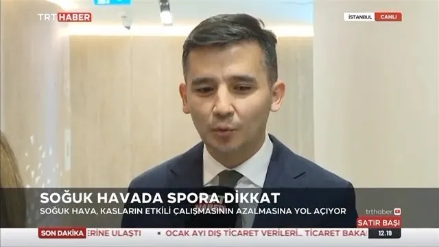 Prof. Dr. Safa Gürsoy TRT Haber canlı yayınında: "Soğuk havada spora dikkat"
